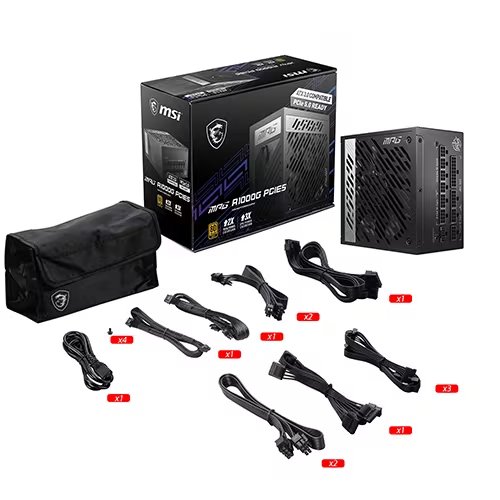 MSI MPG A1000G 80PLUS GOLD Full Modular ATX 3.0 (PCIE5)