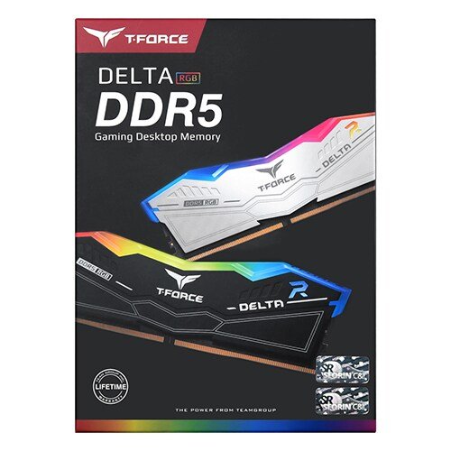 TeamGroup T-Force DDR5-6000 CL38 Delta RGB White Package